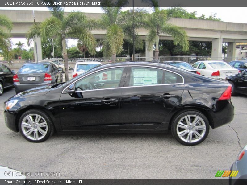 Black / Soft Beige/Off Black 2011 Volvo S60 T6 AWD