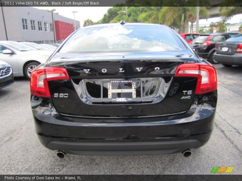 Black / Soft Beige/Off Black 2011 Volvo S60 T6 AWD