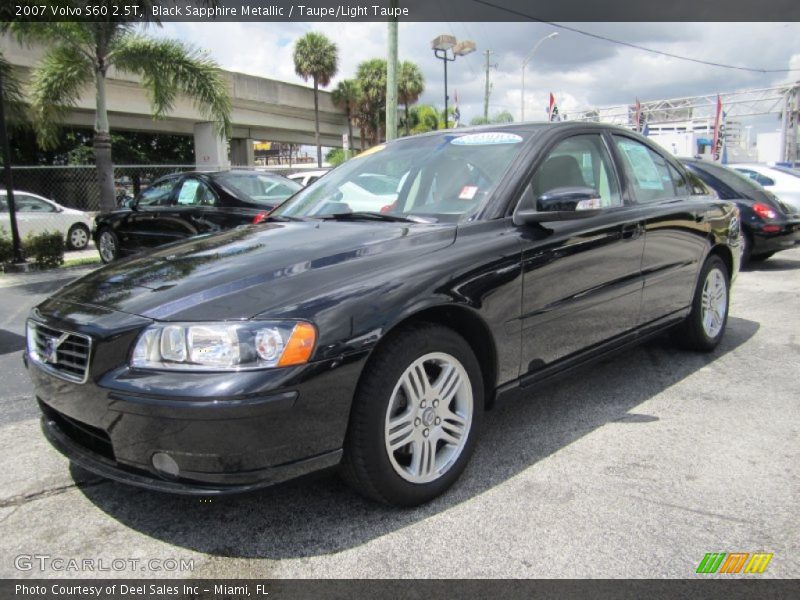 Black Sapphire Metallic / Taupe/Light Taupe 2007 Volvo S60 2.5T