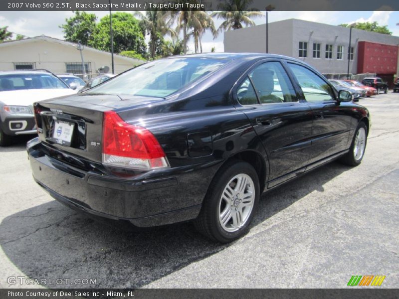 Black Sapphire Metallic / Taupe/Light Taupe 2007 Volvo S60 2.5T
