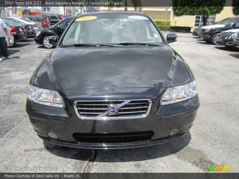 Black Sapphire Metallic / Taupe/Light Taupe 2007 Volvo S60 2.5T