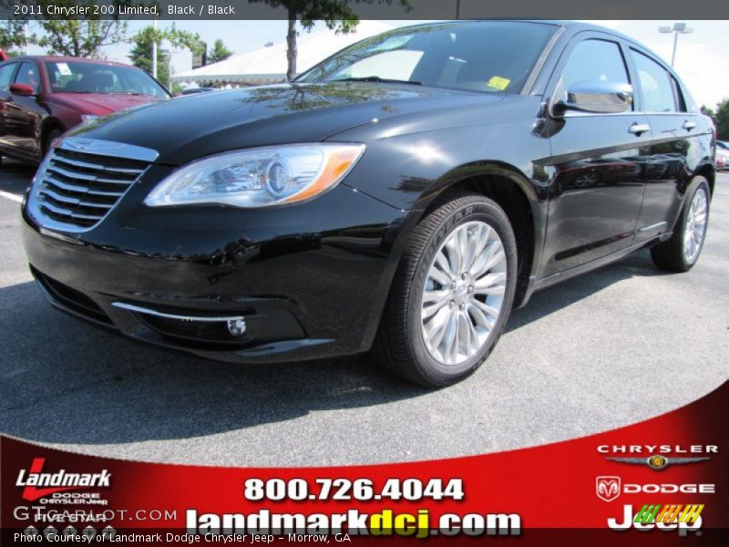 Black / Black 2011 Chrysler 200 Limited