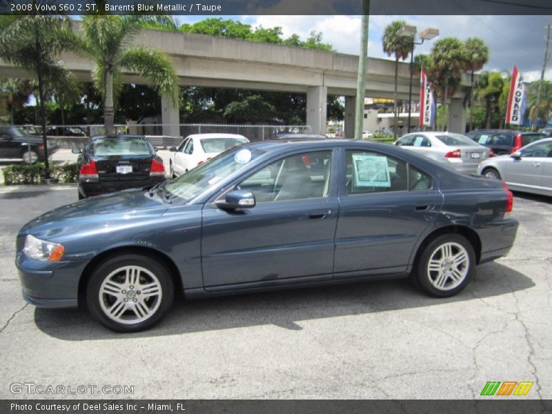 Barents Blue Metallic / Taupe 2008 Volvo S60 2.5T