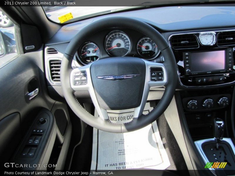 Black / Black 2011 Chrysler 200 Limited