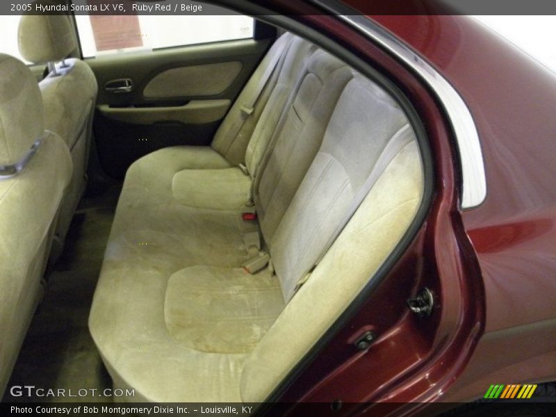 Ruby Red / Beige 2005 Hyundai Sonata LX V6