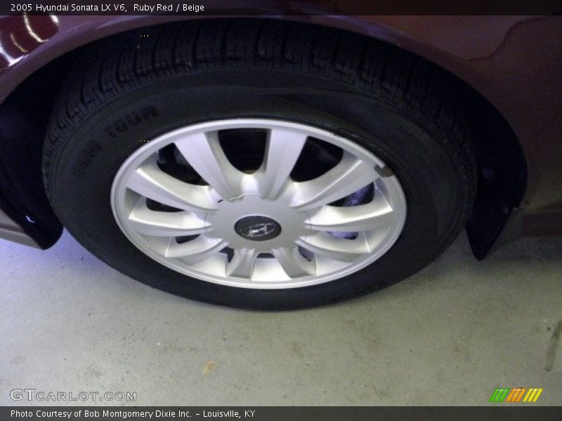 Ruby Red / Beige 2005 Hyundai Sonata LX V6