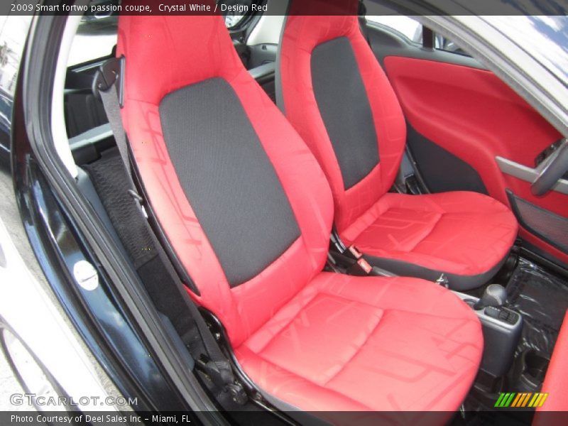 Crystal White / Design Red 2009 Smart fortwo passion coupe