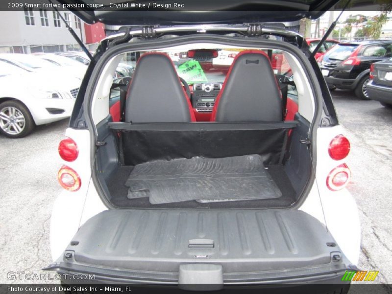 Crystal White / Design Red 2009 Smart fortwo passion coupe