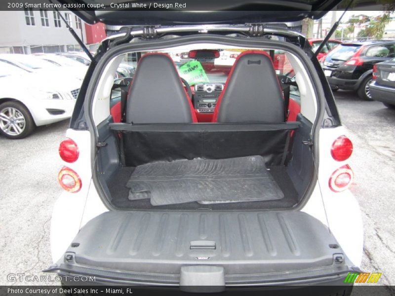 Crystal White / Design Red 2009 Smart fortwo passion coupe