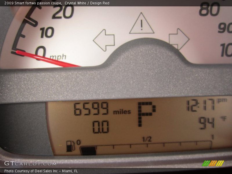Crystal White / Design Red 2009 Smart fortwo passion coupe