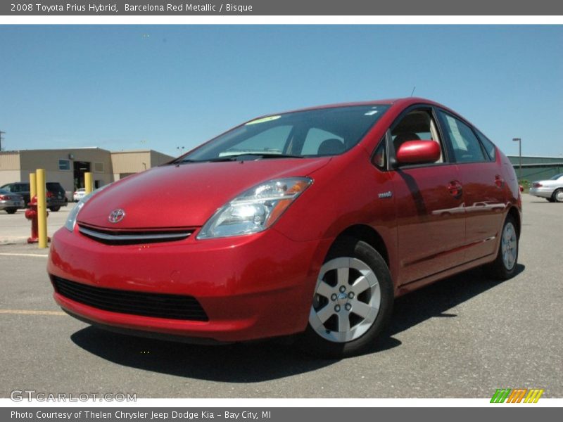 Barcelona Red Metallic / Bisque 2008 Toyota Prius Hybrid