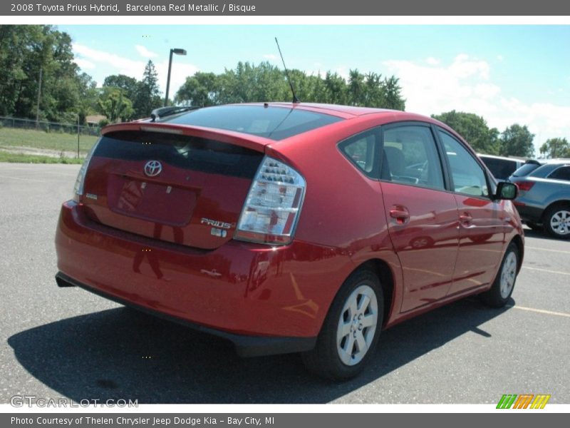 Barcelona Red Metallic / Bisque 2008 Toyota Prius Hybrid