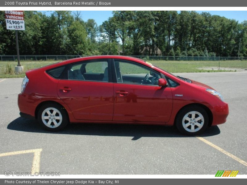 Barcelona Red Metallic / Bisque 2008 Toyota Prius Hybrid