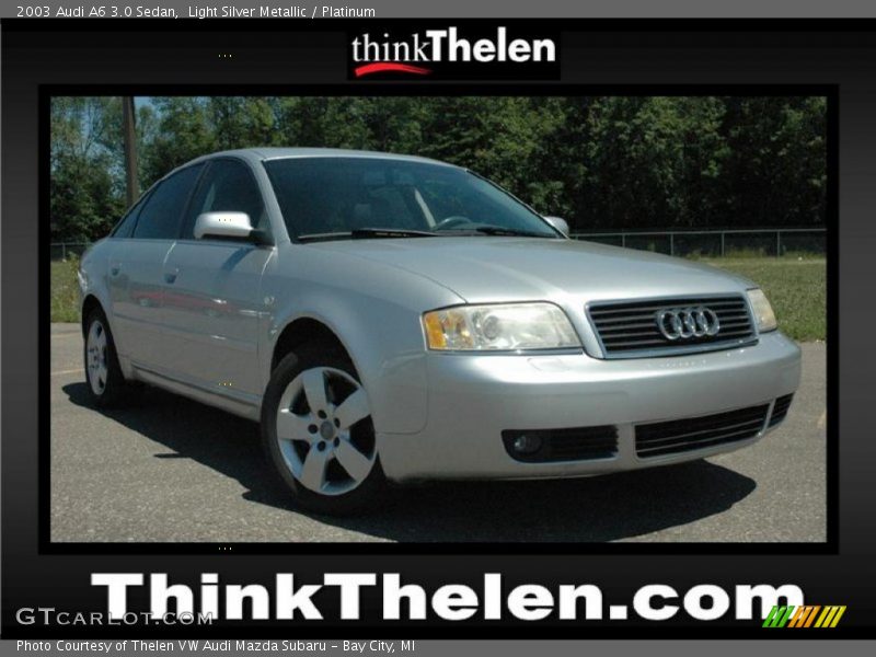 Light Silver Metallic / Platinum 2003 Audi A6 3.0 Sedan