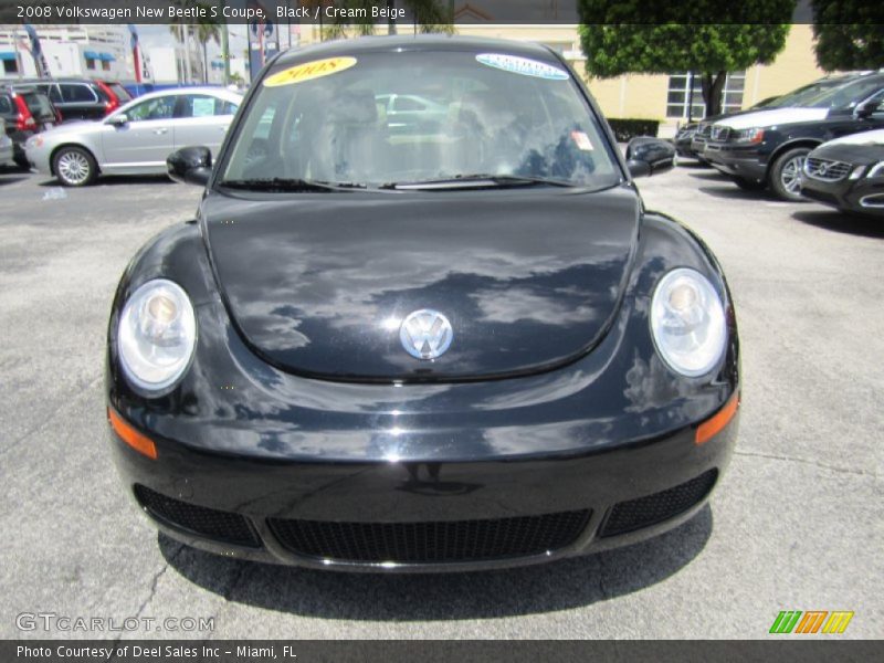 Black / Cream Beige 2008 Volkswagen New Beetle S Coupe