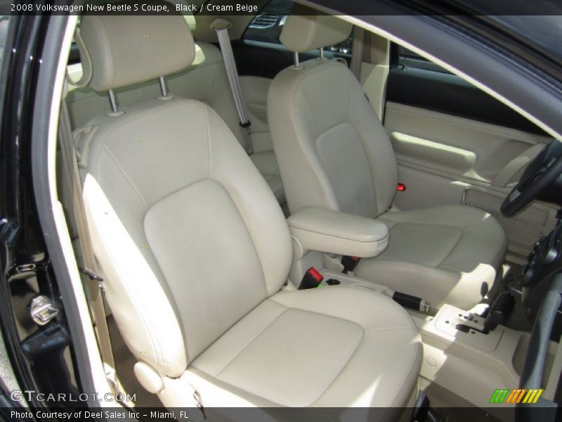 Black / Cream Beige 2008 Volkswagen New Beetle S Coupe