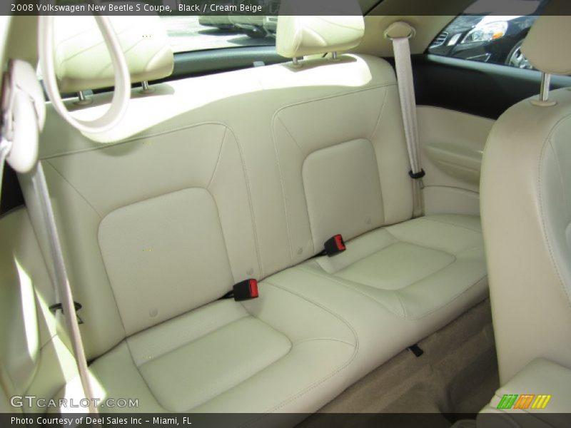 Black / Cream Beige 2008 Volkswagen New Beetle S Coupe