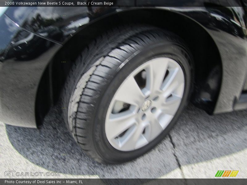 Black / Cream Beige 2008 Volkswagen New Beetle S Coupe