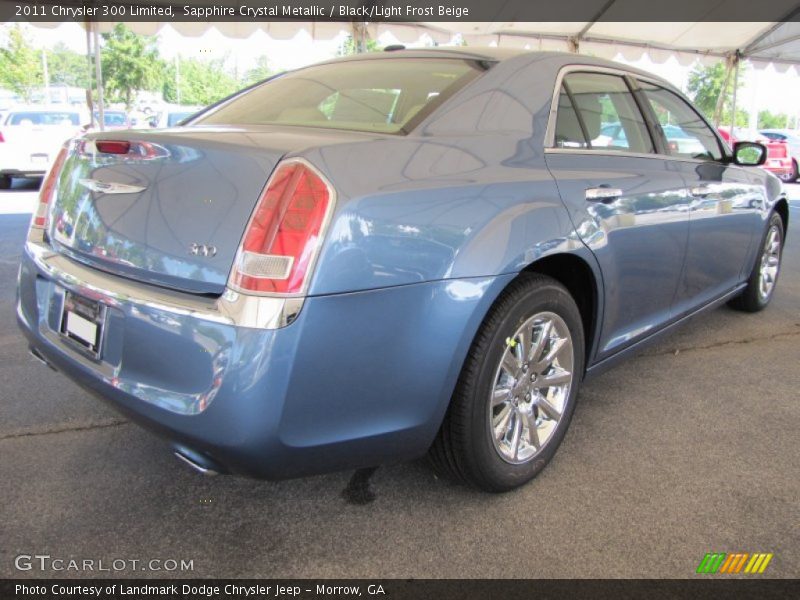 Sapphire Crystal Metallic / Black/Light Frost Beige 2011 Chrysler 300 Limited