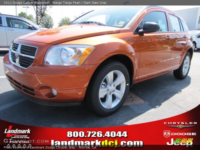Mango Tango Pearl / Dark Slate Gray 2011 Dodge Caliber Mainstreet