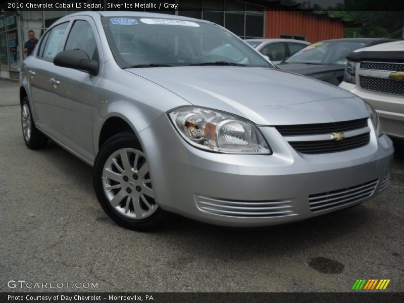 Silver Ice Metallic / Gray 2010 Chevrolet Cobalt LS Sedan