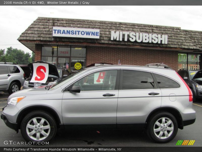 Whistler Silver Metallic / Gray 2008 Honda CR-V EX 4WD