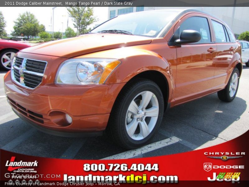 Mango Tango Pearl / Dark Slate Gray 2011 Dodge Caliber Mainstreet