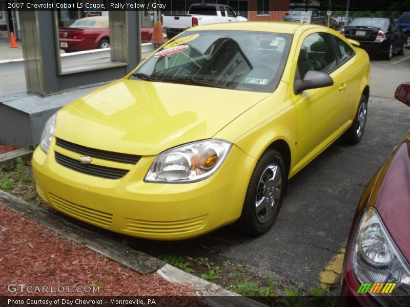 Rally Yellow / Gray 2007 Chevrolet Cobalt LS Coupe