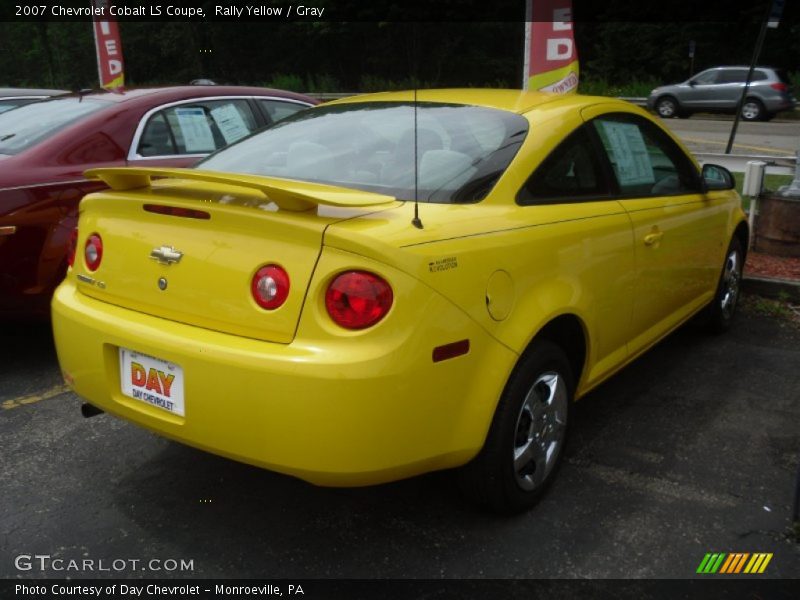 Rally Yellow / Gray 2007 Chevrolet Cobalt LS Coupe