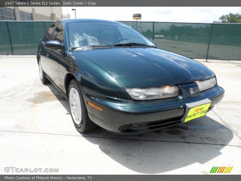 Dark Green / Gray 1997 Saturn S Series SL2 Sedan