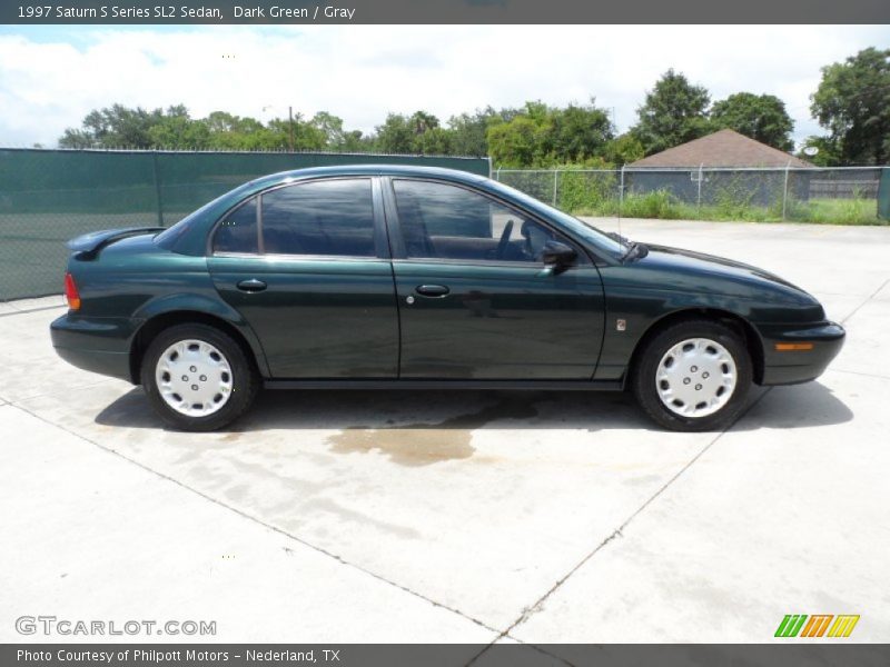 Dark Green / Gray 1997 Saturn S Series SL2 Sedan