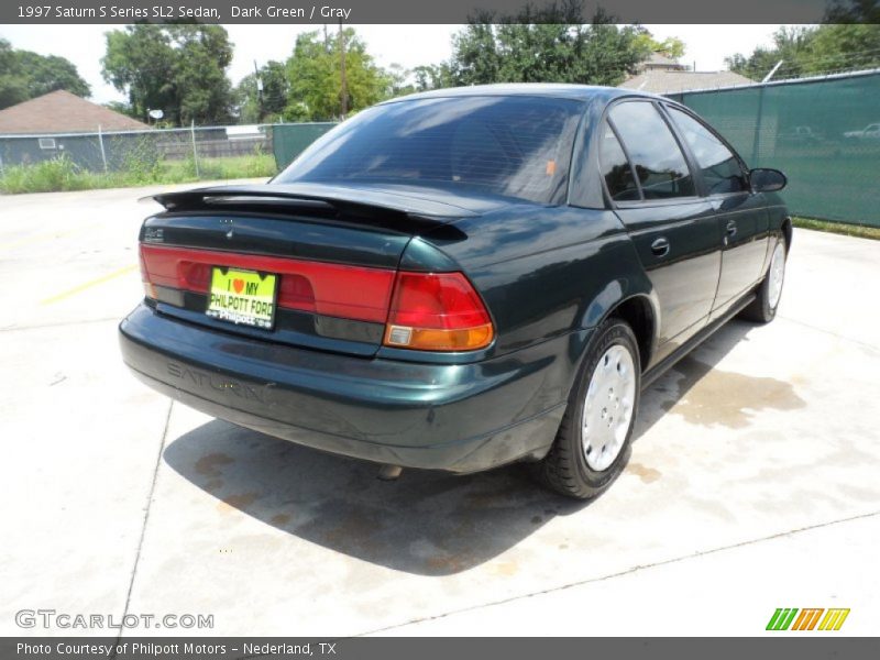 Dark Green / Gray 1997 Saturn S Series SL2 Sedan