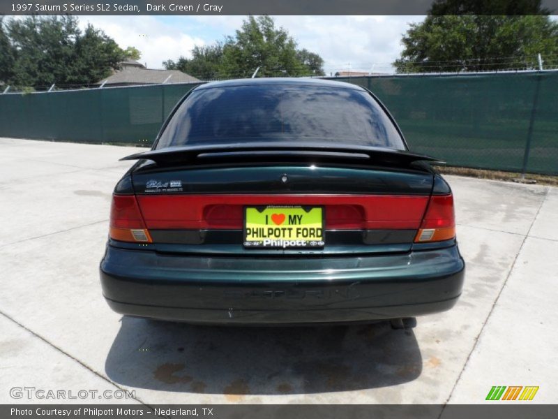 Dark Green / Gray 1997 Saturn S Series SL2 Sedan