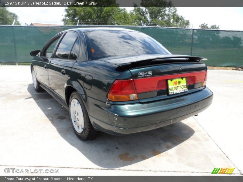 Dark Green / Gray 1997 Saturn S Series SL2 Sedan
