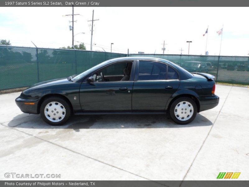 Dark Green / Gray 1997 Saturn S Series SL2 Sedan