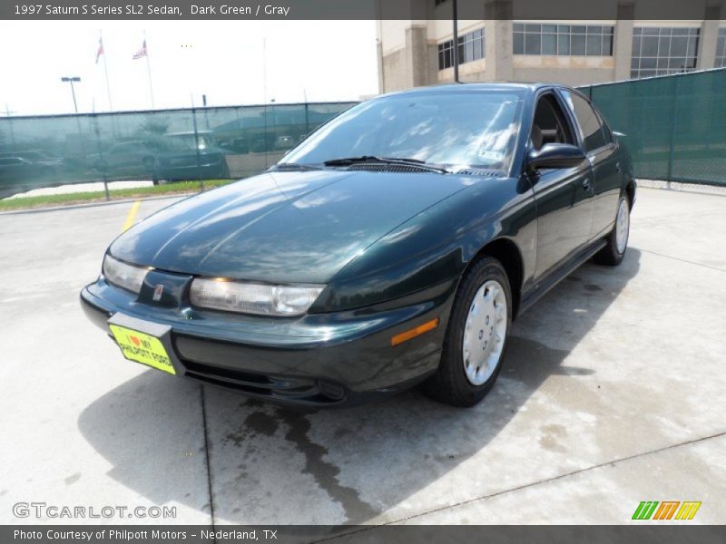 Dark Green / Gray 1997 Saturn S Series SL2 Sedan