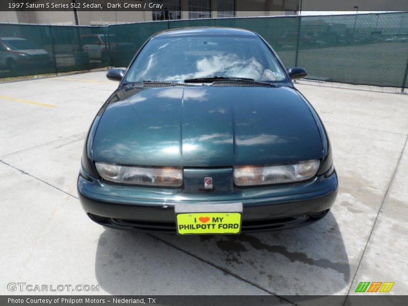 Dark Green / Gray 1997 Saturn S Series SL2 Sedan