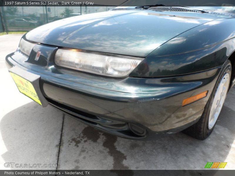 Dark Green / Gray 1997 Saturn S Series SL2 Sedan