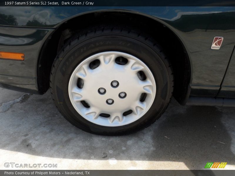 Dark Green / Gray 1997 Saturn S Series SL2 Sedan