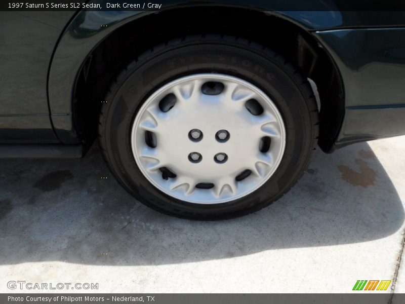 Dark Green / Gray 1997 Saturn S Series SL2 Sedan