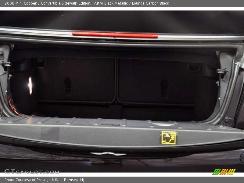 Astro Black Metallic / Lounge Carbon Black 2008 Mini Cooper S Convertible Sidewalk Edition