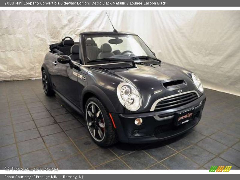 Astro Black Metallic / Lounge Carbon Black 2008 Mini Cooper S Convertible Sidewalk Edition