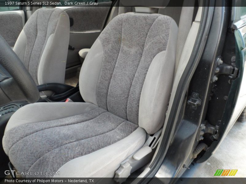 Dark Green / Gray 1997 Saturn S Series SL2 Sedan