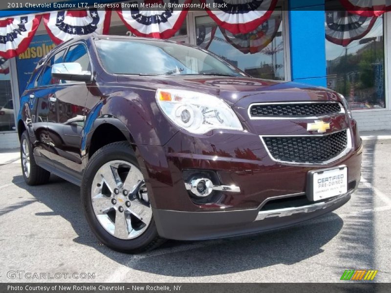 Espresso Brown Metallic / Brownstone/Jet Black 2011 Chevrolet Equinox LTZ