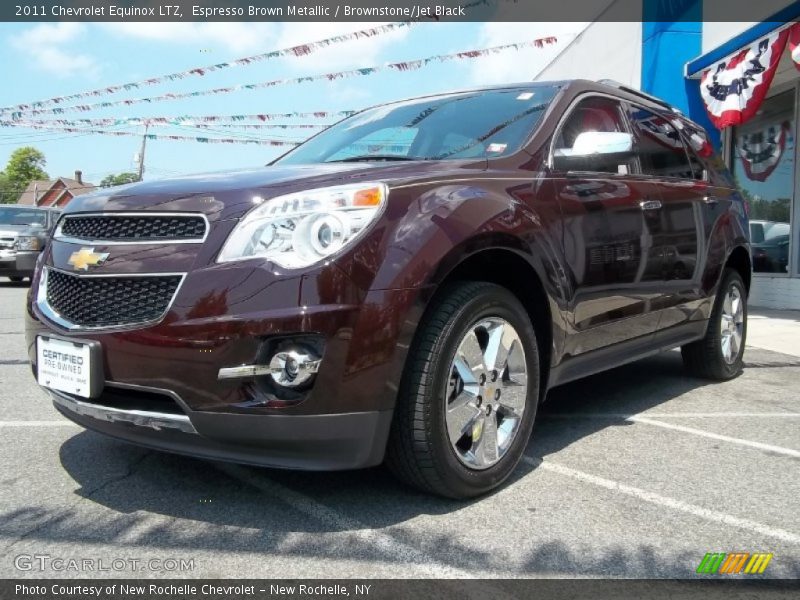 Espresso Brown Metallic / Brownstone/Jet Black 2011 Chevrolet Equinox LTZ