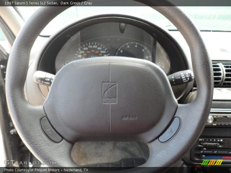 Dark Green / Gray 1997 Saturn S Series SL2 Sedan
