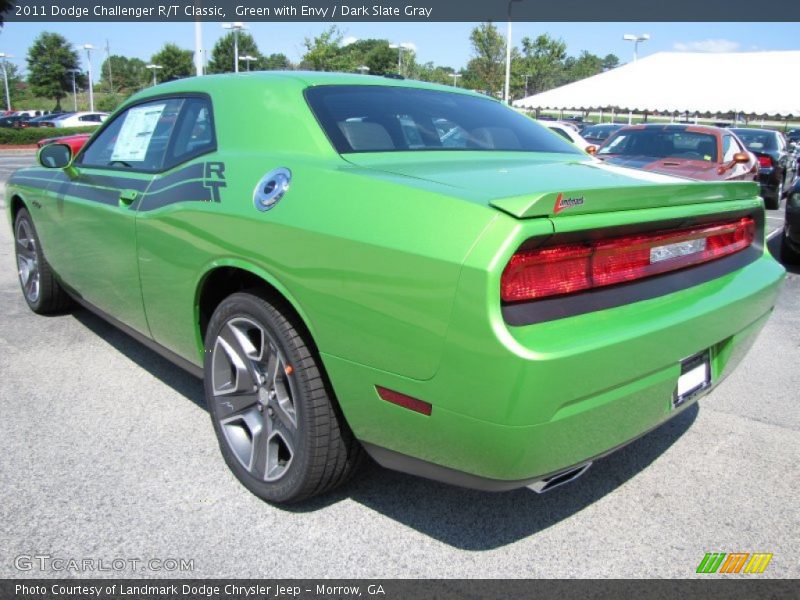 Green with Envy / Dark Slate Gray 2011 Dodge Challenger R/T Classic