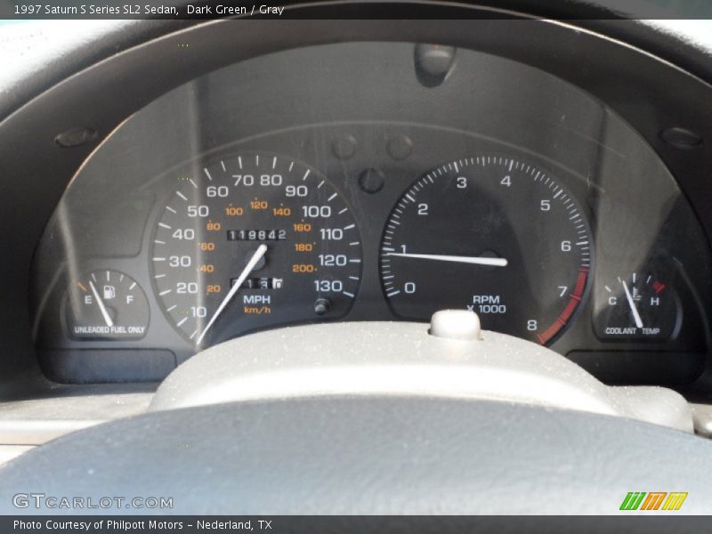Dark Green / Gray 1997 Saturn S Series SL2 Sedan