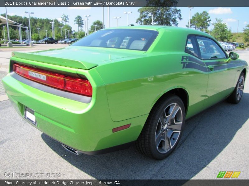 Green with Envy / Dark Slate Gray 2011 Dodge Challenger R/T Classic