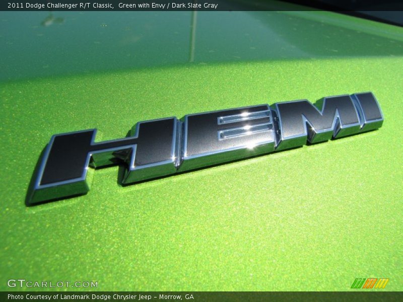 Green with Envy / Dark Slate Gray 2011 Dodge Challenger R/T Classic